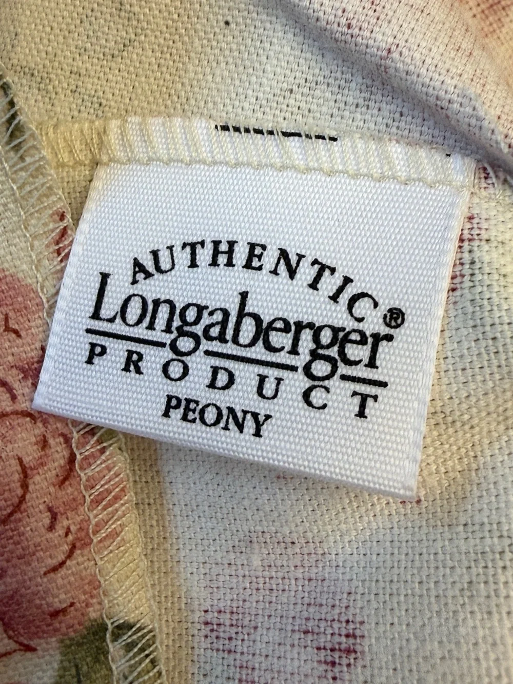 Longaberger Basket 2001 May Series Peony with Liner